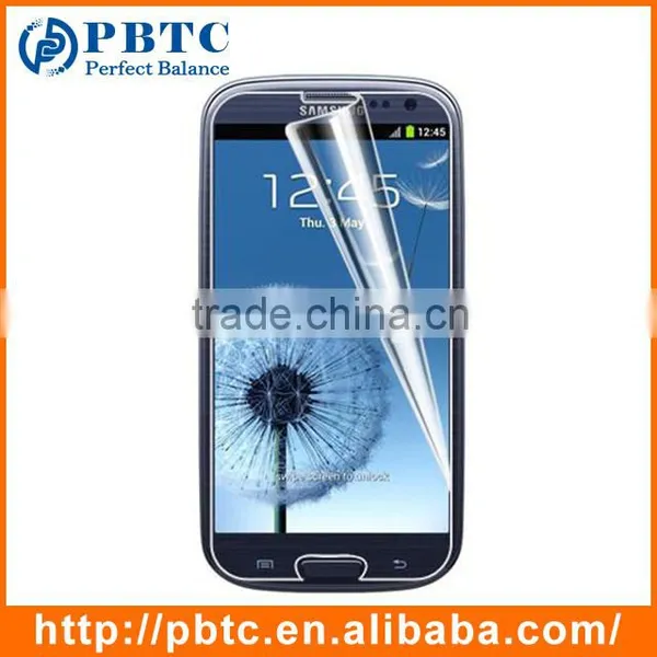 Wholesale PET Clear Screen Protector For Samsung , Tempered Glass Mobile Screen Protector , Smart Cell Phone Screen Protector