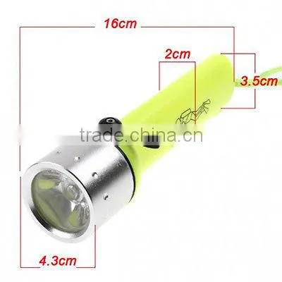 2016 Online Shop BEST 200LM XPE LED Scuba Underwater 100M Diving LED Flashlight 1X18650 Waterproof photo-5