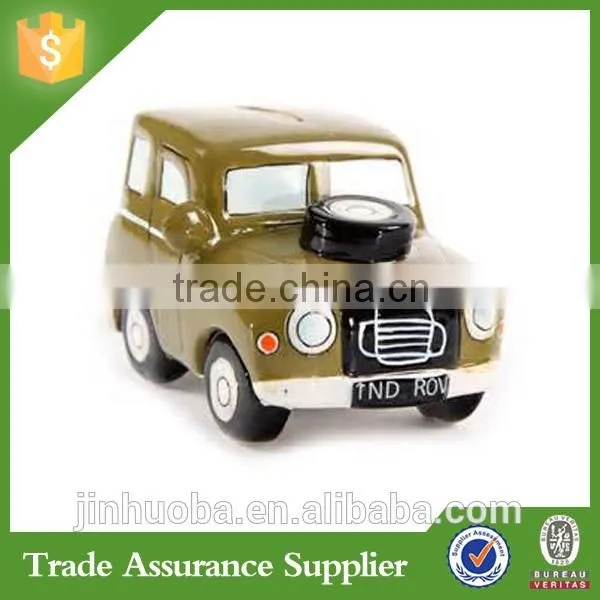 Newest Custom Army Car Run Shape Piggy Bank Resin Gift photo-5