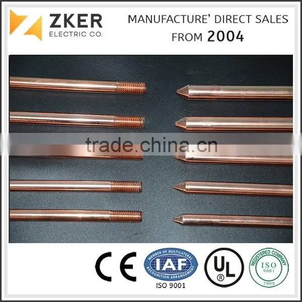Copper Earth Rod / Copper Clad Stel Ground Rod photo-5