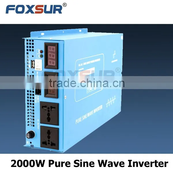 Competitive Price Battery Voltage Digital Display Pure Sine Wave Inverter 2000W 12V DC to 110V AC, DC to AC Off Grid photo-3