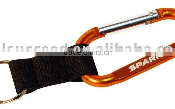 carabiner key holder with rubber patch