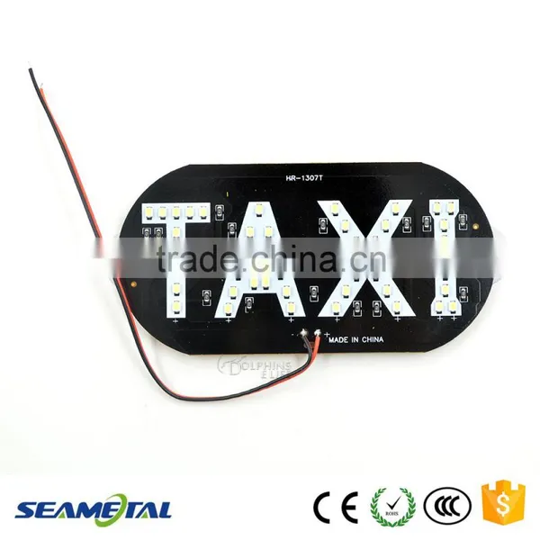 Hot 12V LED Lights 45SMD 3528 Taxi Cab Top LED Light Taxi Sign Roof Light Quality Choice