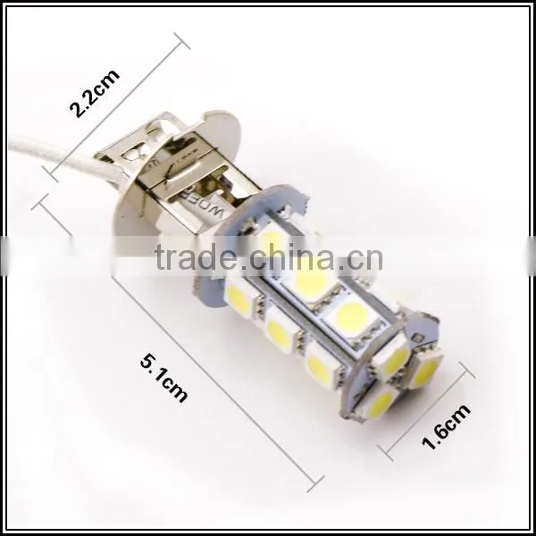 Auto Lighting 18 SMD 5050 LED H3 LED Lamp Fog Light Car Foglamp Lights Bulbs Accessories photo-6