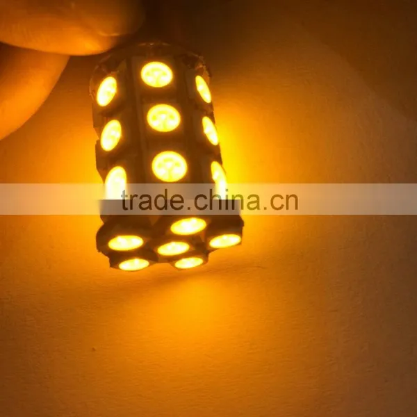 DC12V 1156 1157 27SMD 6W LED Yellow Car Turn Signal Light