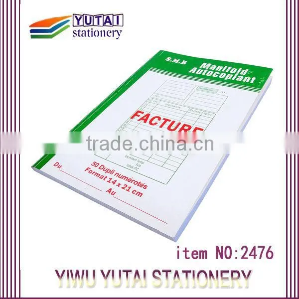 Recordable Duplicate Custom Invoice Book Printing Business Service