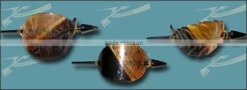 Mix Horn Hair-Slide Pin With Leaf Design - SKTH61-3