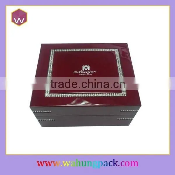 Custom Made Wooden Jewelry Gift Box & New Design Large Volume Wooden Jewelry Box Wholesale photo-2