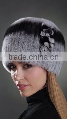 Knitted Fur Hat Russian Style Fur Hat