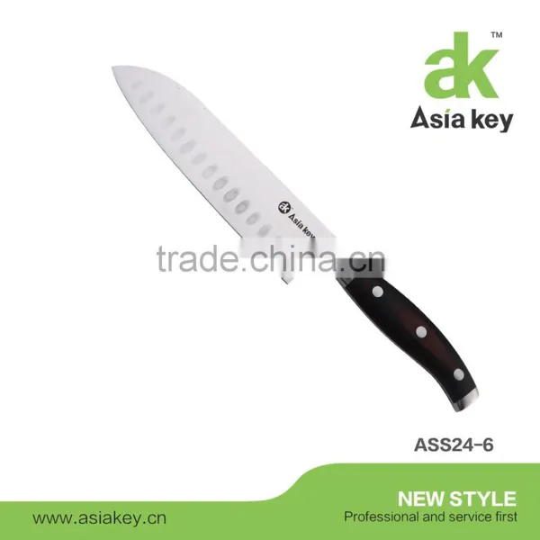 High Class Stainless Steel Best Knife Set Pakkawood Handle photo-4