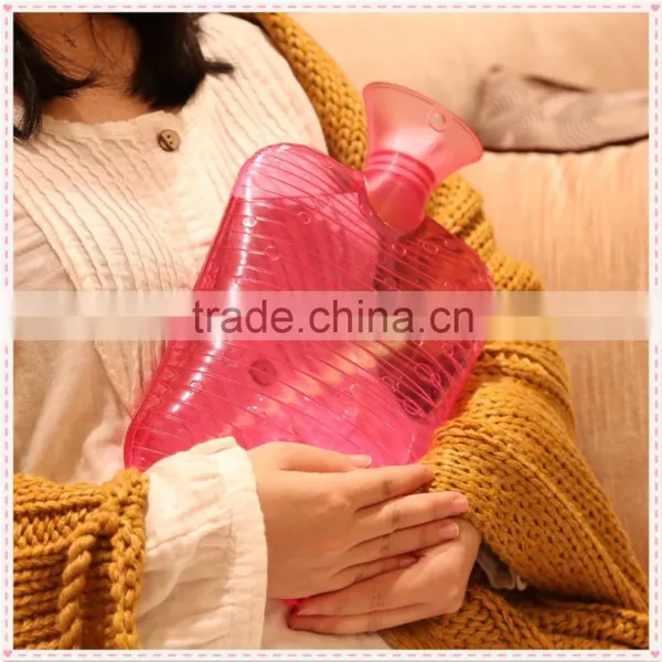 2 Liter PVC Hot Water Bottle Blue Bubble photo-3