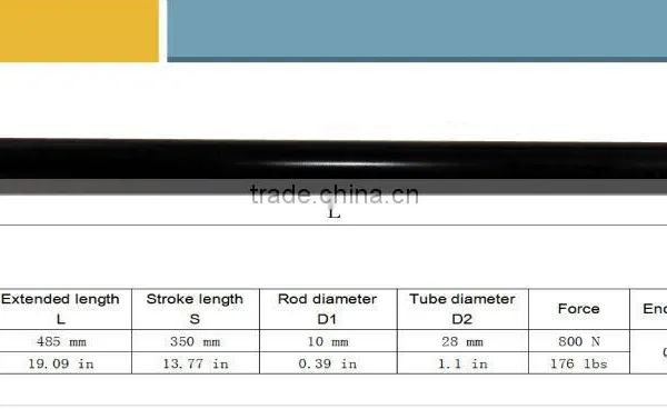 Pull Gas Spring Traction Gas Spring LQ 10/28-350-485(Q-Q)800 photo-5