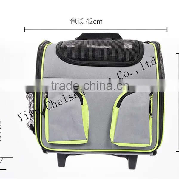 Cat Cage With Wheels Pet Carrier Luggage Box Dog Crate With Wheels Dog Backpack Crate Rolling Wheel photo-2