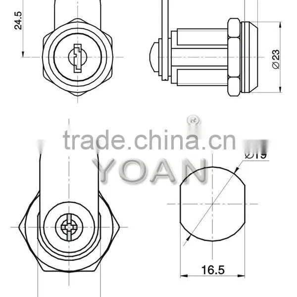 Combination Cam Lock for Container Seal Lock photo-2