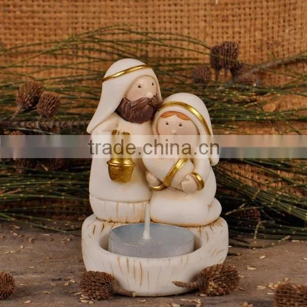 Polyresin Nativity Set Candlestick photo-4