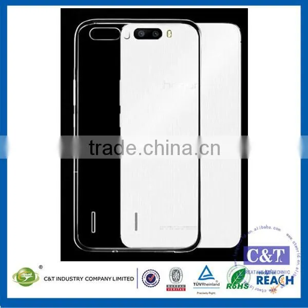 C&T Ultra Thin Slim Clear Crystal TPU Gel Soft Back Skin Case for Huawei Honor 6 Plus photo-4