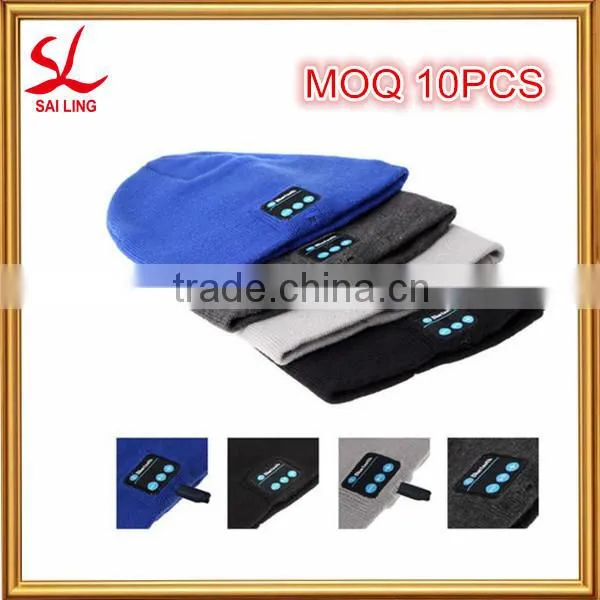 MOQ 10PCS!!! Bluetooth Music Beanie/Hat Wireless Headphones Speakers from China's 