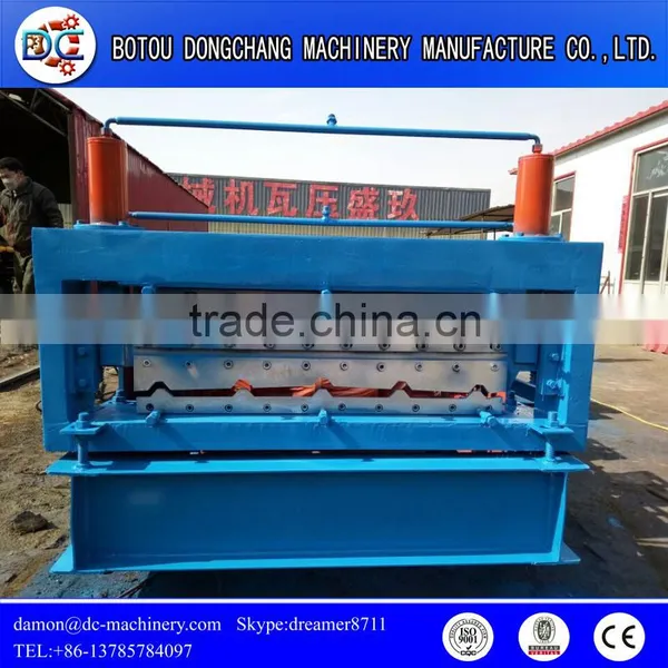 Color Steel Glalvanized Corrugated Trapezoidal Metal Sheet Roofing Sheet Machine ,double Layer Roof Sheet Roll Forming Machine photo-3