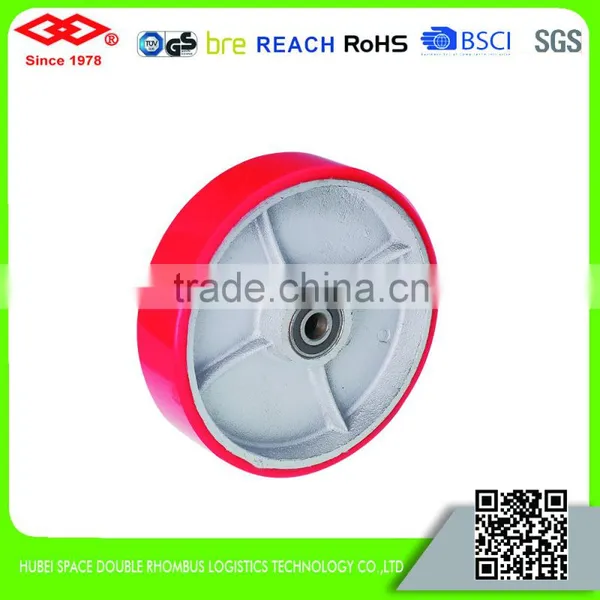 150mm-200mm Super Heavy Duty Polyurethane Caster With Cast Iron Center photo-4