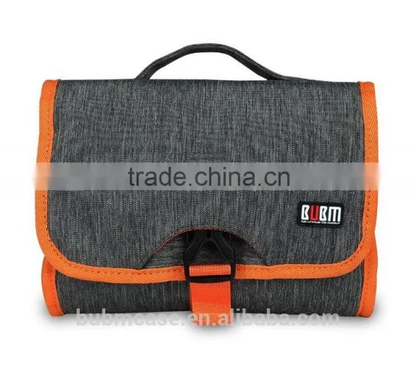 Fashion Folding RED Small Travel Cosmetic Bags Nylon Hand Bag Women photo-2