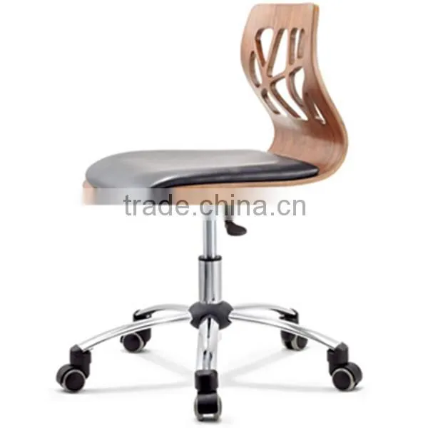 ROLLING ADJUSTABLE SWIVEL STOOL - BAR TABLE CHAIR W/WHEELS -MASSAGE/TATTOO- BLACK photo-2