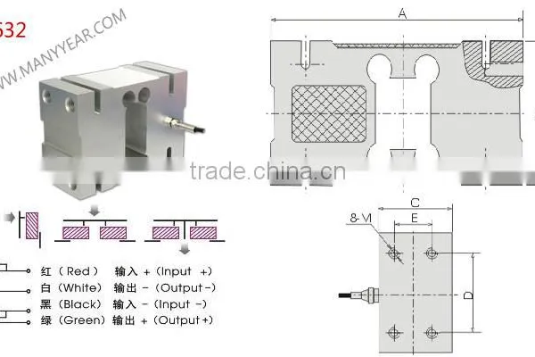 Platform Scale Weight Sensor, 3000kg Aluminum Weight Sensor photo-2