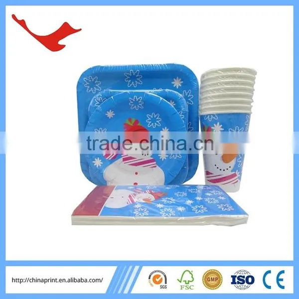 005 Decorative Christmas Make Disposable Paper Plate Cheap photo-2
