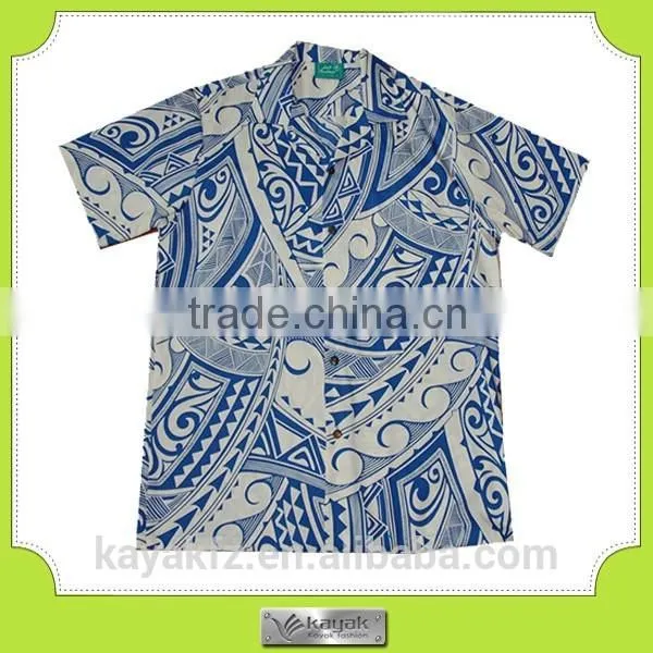 Wholesale Men Cotton Hawaiian Aloha Shirt photo-5