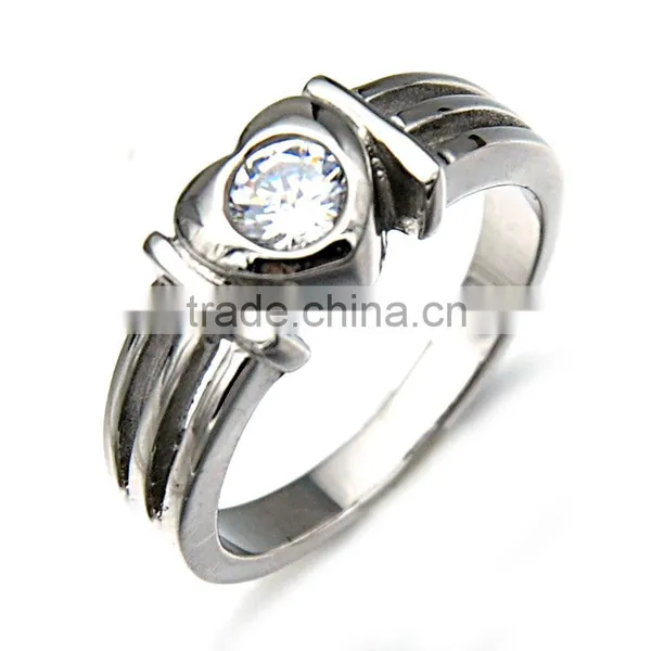 2016 New Design Ring Stainless Steel Ring Articifical Stone Jewellery for Woman photo-2