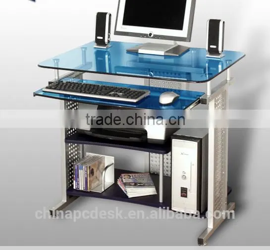 glass computer desk