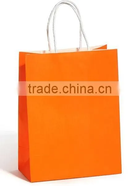 Wholesale Solid Color Gift Colorful Paper Kraft Bags photo-3