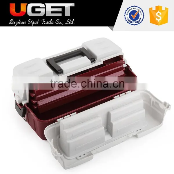 Storage and waterproof multi-function plastic fishing lure tackle box
