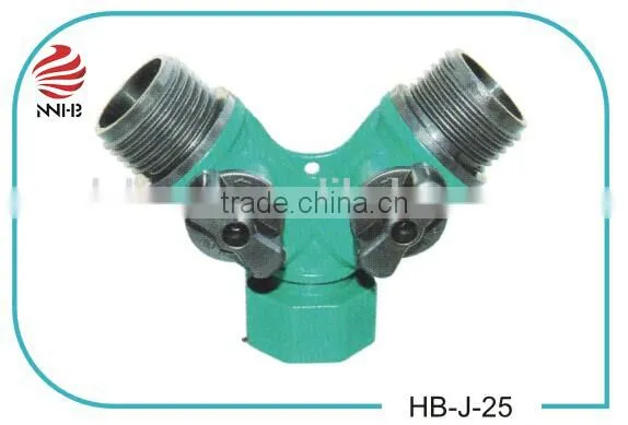 3/4'' 2-WAY TAP ADAPTOR WITH GARDEN WATER HOSE CONNECTOR photo-3