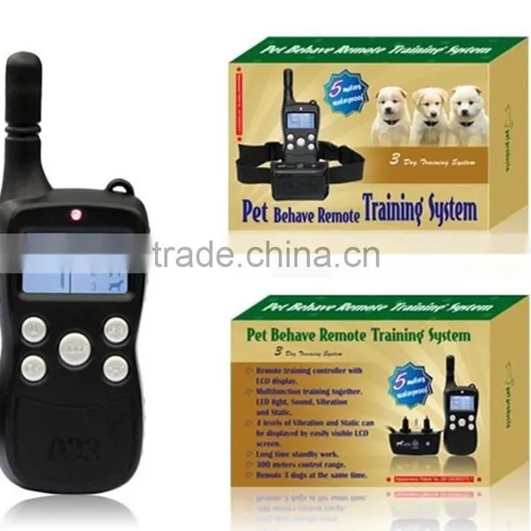 Wholesale 300M High Quality Remote Dog Training Dog Collar With LCD Display for 3 Dogs photo-6