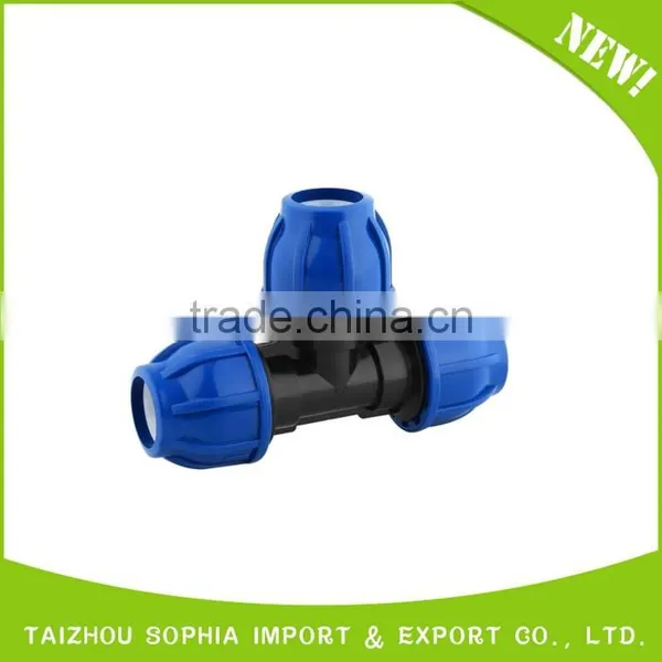 Top Supplier pp Compression Fittings Plastic Fluid Quick Pipe Reducing Tee photo-5