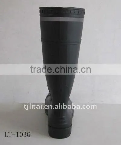 Steel Toe Pvc Safety Boots With Reflective Band photo-5