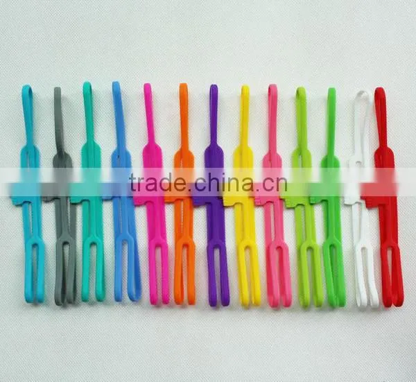 Elastic Band Fancy Gift Finger Style Bookmark Silicone Book Collection Band photo-3