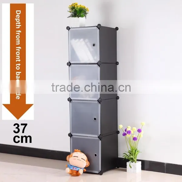 VIVINATURE DIY Large Clothes Closet Wardrobe Cabinet Cloth Shoes Storage Organizer 4-Layers 16-Drawer photo-3