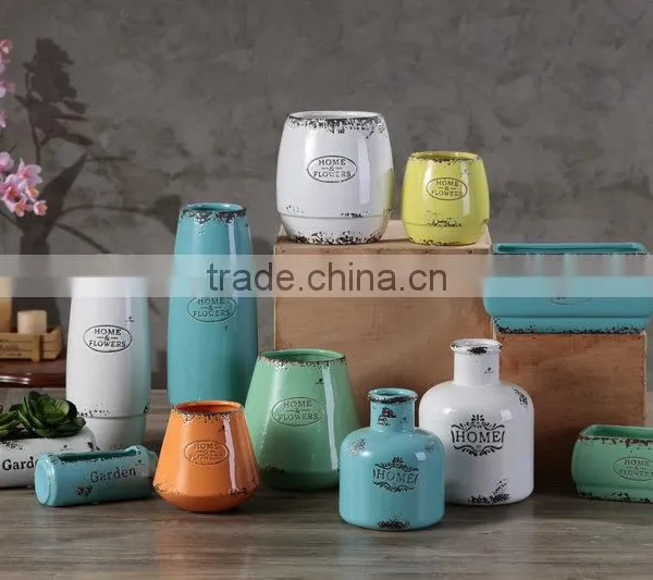 2016 Newest Garden Decoration Ceramic/stoneware Colorful Funny Shaped Flower Pots/plants photo-2