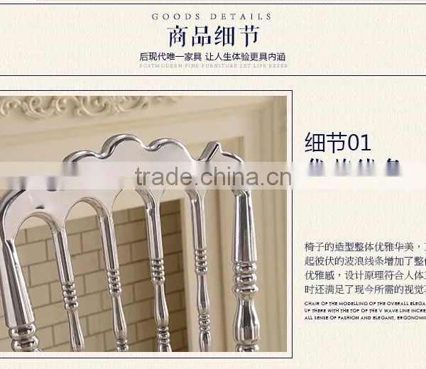 Polished Silver Stainless Steel Luxury Modern Chiavari Chair LQ-SSC001 photo-4