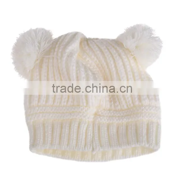 Warm Children Knitting Woolen Hat Comforatble Winter Kids Boy Girl Cap photo-3