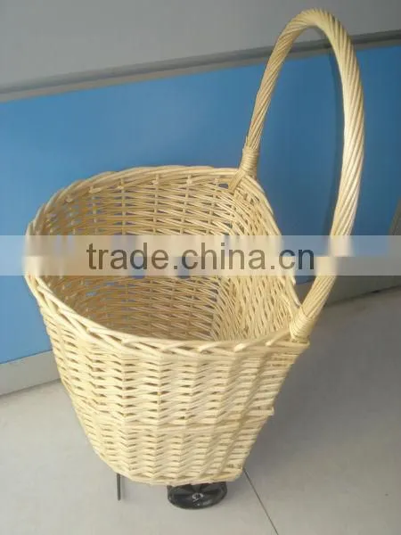 Wicker Shopping Trolley & Wicker Shopping Cart & Willow Utility Cart photo-6
