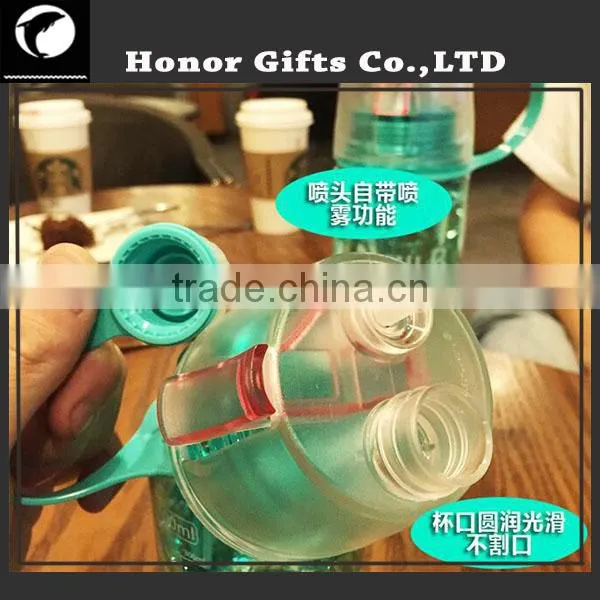 2016 New Design Multifunctional Water Spray Plastic Drinking Water Bottle photo-4