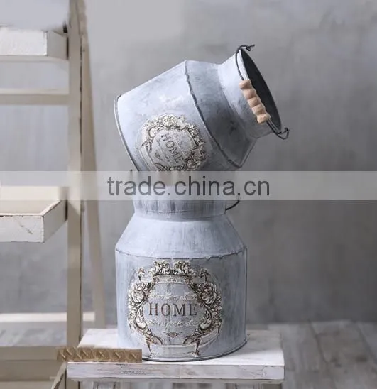 Garden Flowers Indoor Decorative Planter Pot Metal Decorative Planters photo-2