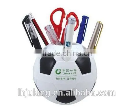 Useful Plastic Pen Holder/ Football Shape Pen Holder