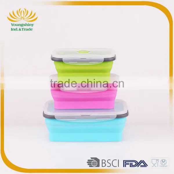 Silicone Collapsible Lunch Box for Kids photo-3