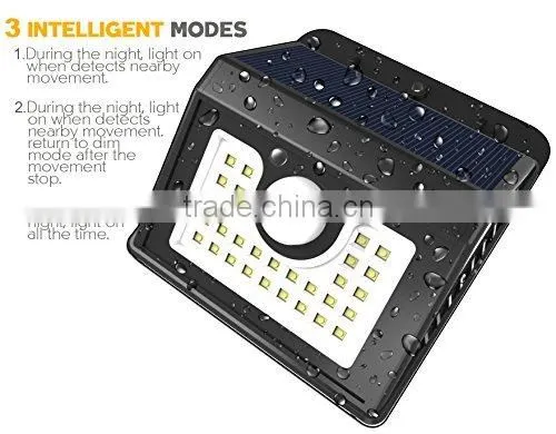 30LED 4 Modes,Motion Sensor Light,Solar Lights Outdoor, Bright,Solar Security Light,Solar Motion Light,for Wall,Patio,Deck, photo-3