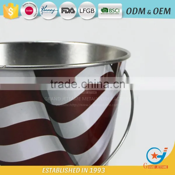 Garden Galvanized or Iron Herb Planter Metal Outdoor Flower Boxeswith Handle photo-5