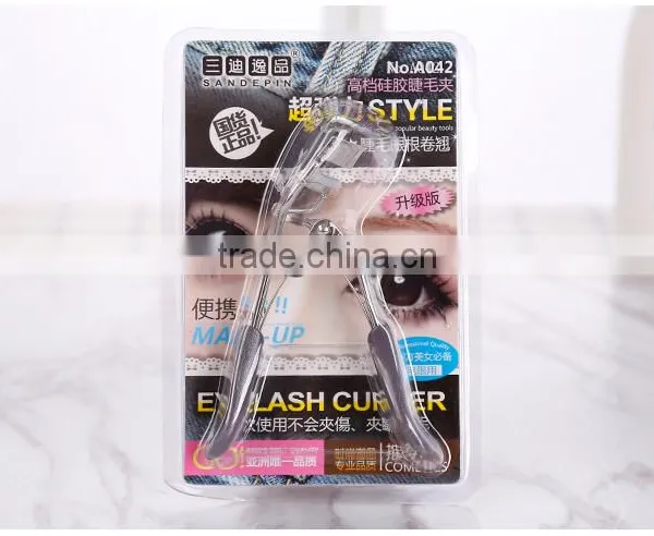 L00073 2017 High Quality Beauty Roll Warped Eyelash Curler/ Silica Gel Eyelash Curler photo-6