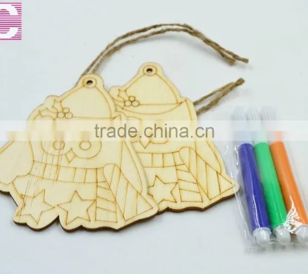 2016 DIY Christmas New Gifts Fish Craft MDF Wood Clip photo-3